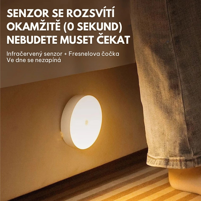 Chytré LED světlo s pohybovým senzorem – Automaticky se rozsvítí při pohybu, ideální do každého prostoru!