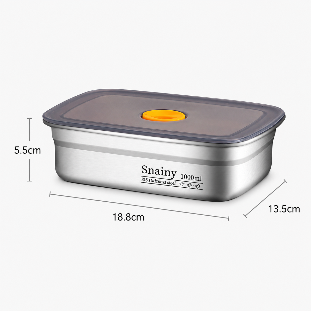 SnainyBox™ 316 – Táper Hermético Premium