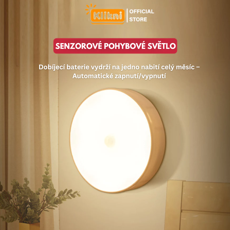 Chytré LED světlo s pohybovým senzorem – Automaticky se rozsvítí při pohybu, ideální do každého prostoru!