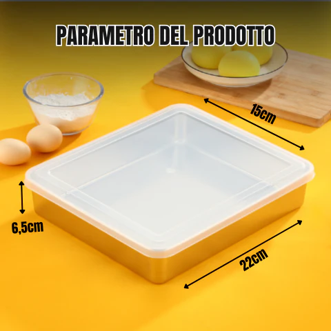 304 Krabice Na Víko Servírovacího Tácku Z Nerezové Oceli (22x15x6cm)