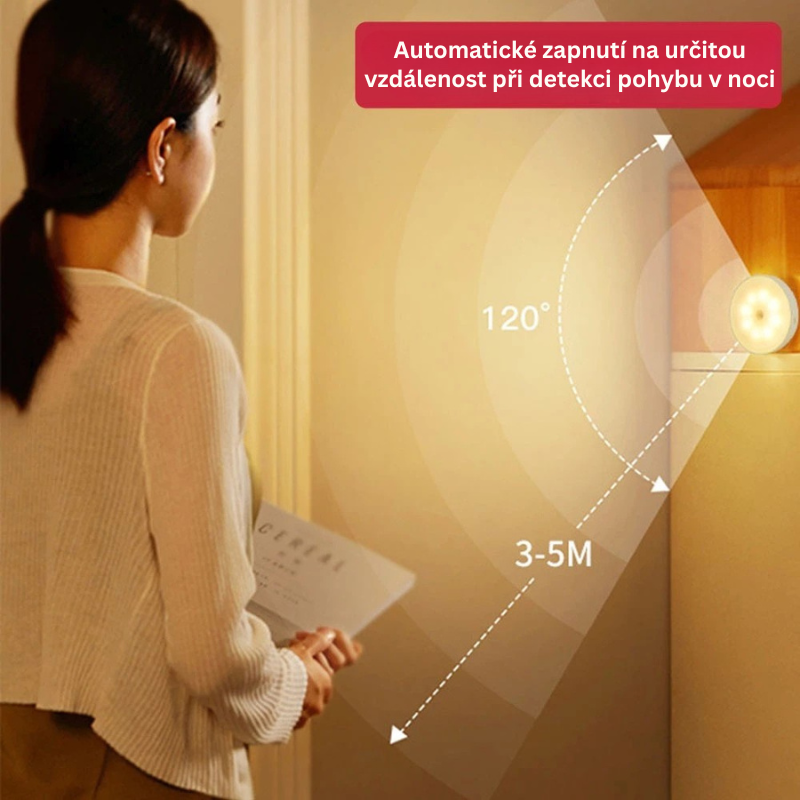 Chytré LED světlo s pohybovým senzorem – Automaticky se rozsvítí při pohybu, ideální do každého prostoru!