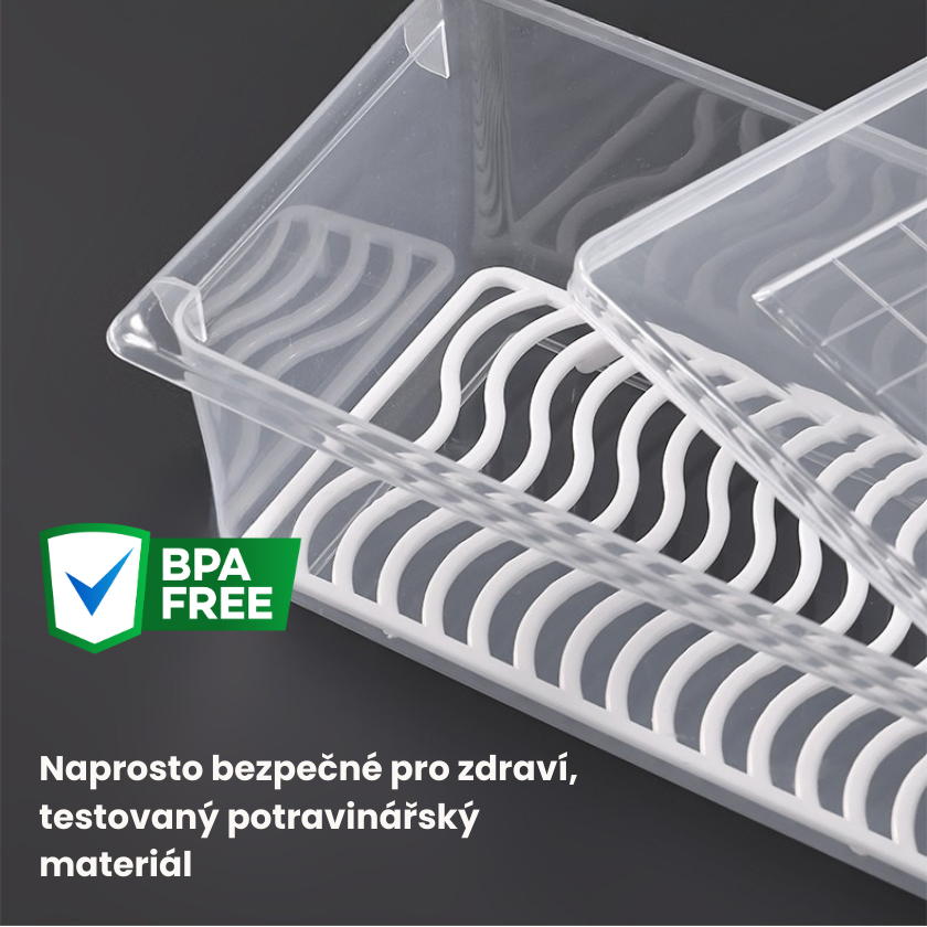 Foody™ Box – Sada 4 krabiček na jídlo, bez BPA, uchová čerstvost, vhodné do lednice i mikrovlnky