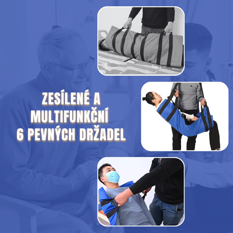 Tabulka Přenosu Pacientů S 6 Zesílenými Úchyty, Víceúčelová Lékařská Podložka Pro Postele, Seniory