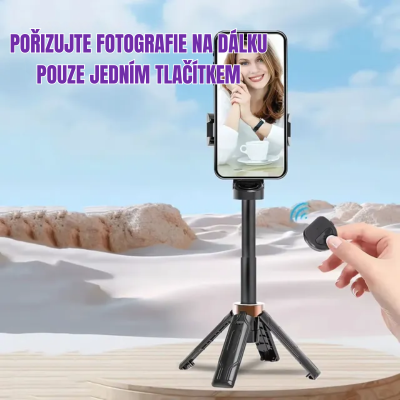 Pocketflex Mini Tripod 2025 📷 Stativ a selfie tyč 3 v 1 s dálkovým ovládáním Bluetooth pro zachycení nezapomenutelných okamžiků