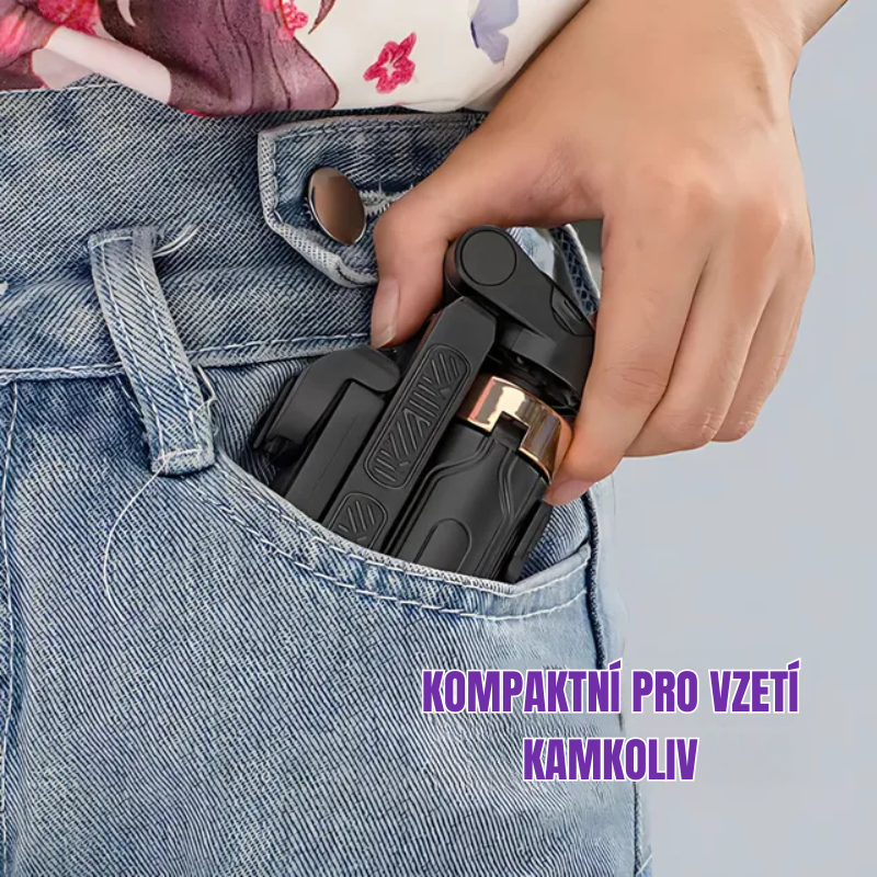Pocketflex Mini Tripod 2025 📷 Stativ a selfie tyč 3 v 1 s dálkovým ovládáním Bluetooth pro zachycení nezapomenutelných okamžiků