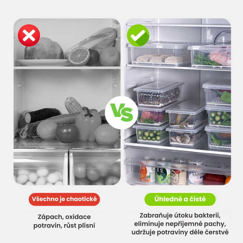Foody™ Box – Sada 4 krabiček na jídlo, bez BPA, uchová čerstvost, vhodné do lednice i mikrovlnky