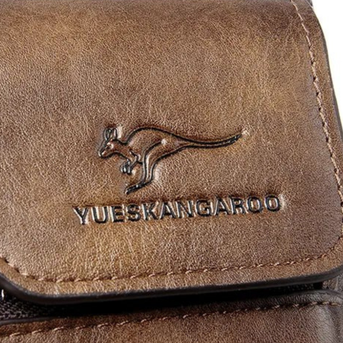 Vintage kožená pánská taška přes rameno