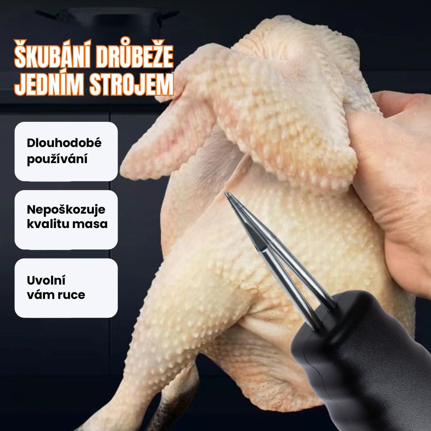 Ruční Přenosný škubač Drůbeže