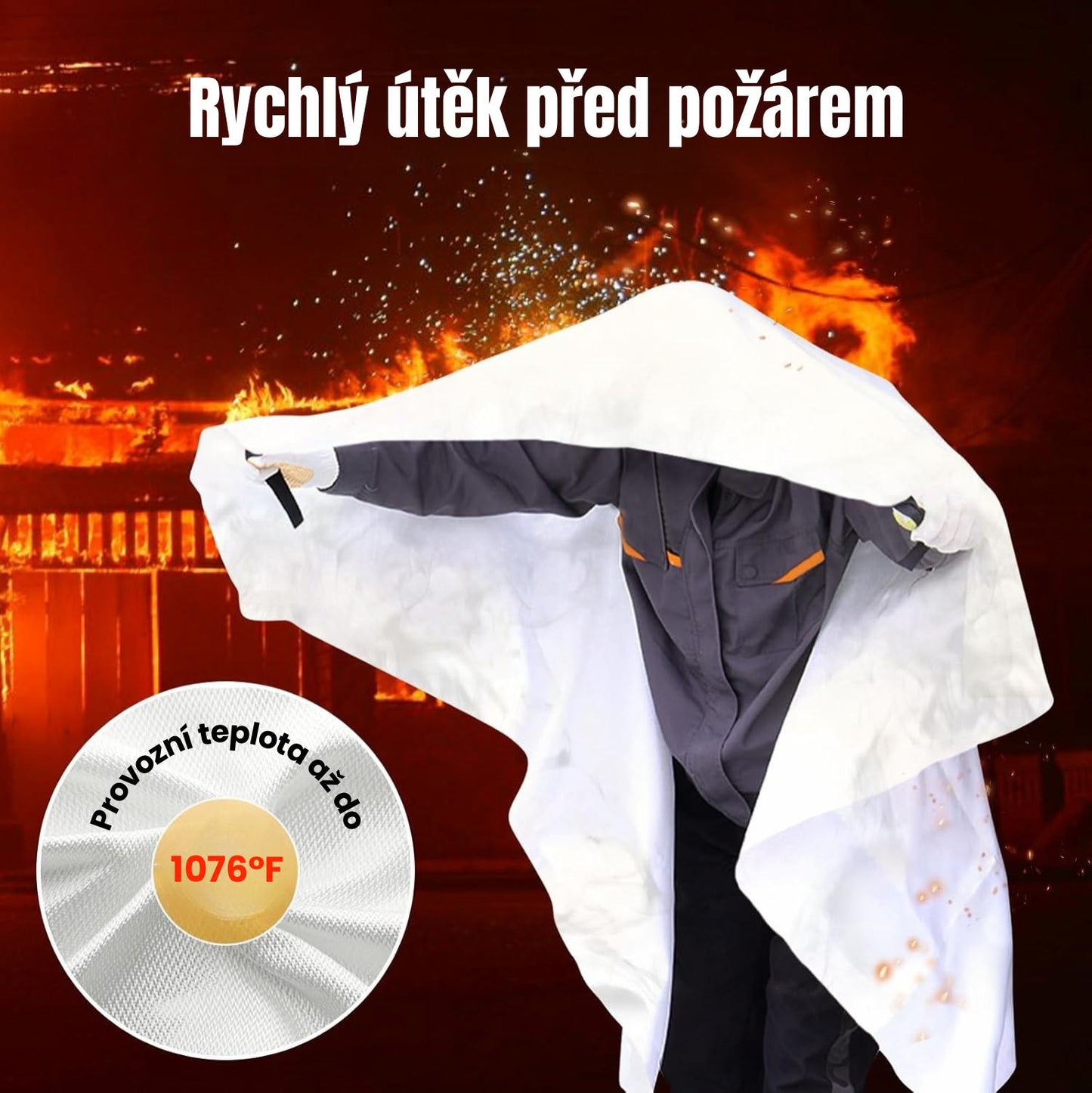 Sklolaminátová Protipožární Přikrývka
