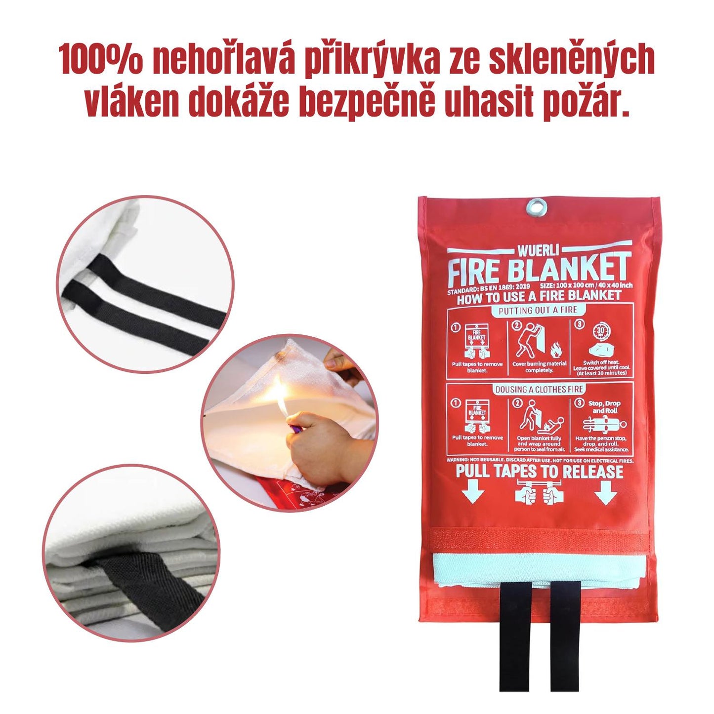 Sklolaminátová Protipožární Přikrývka