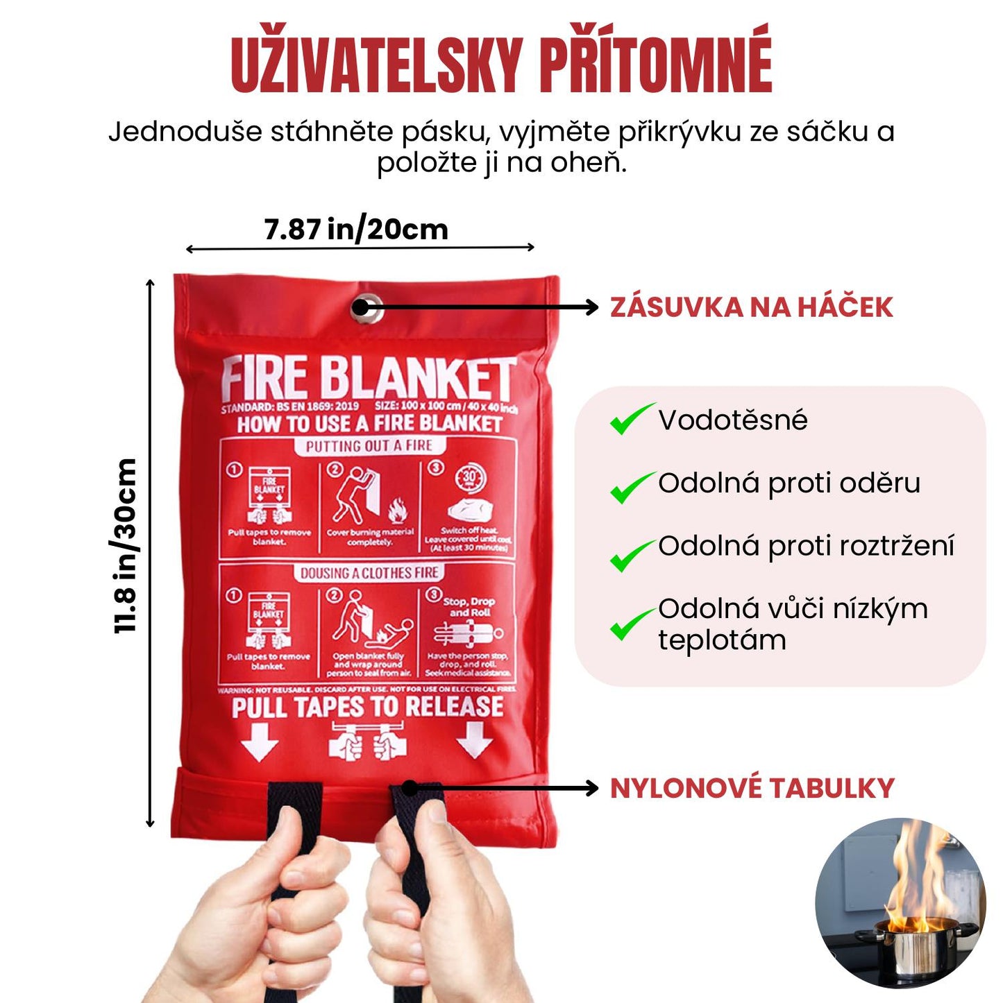 Sklolaminátová Protipožární Přikrývka