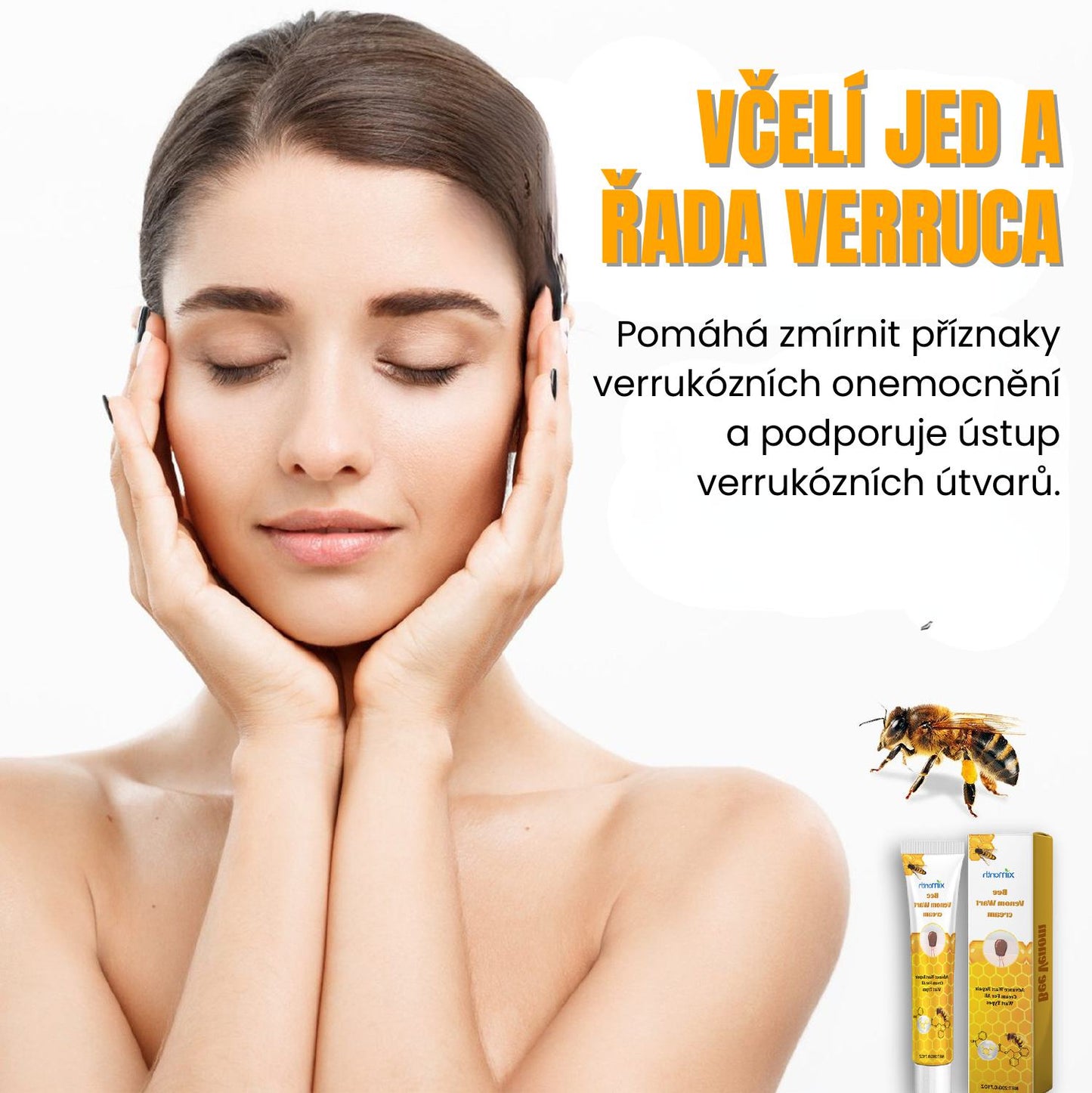 Přírodní Regenerační Krém S Včelím Jedem Pro Bezpečné Odstranění Bradavic Pro Všechny Typy Pleti.