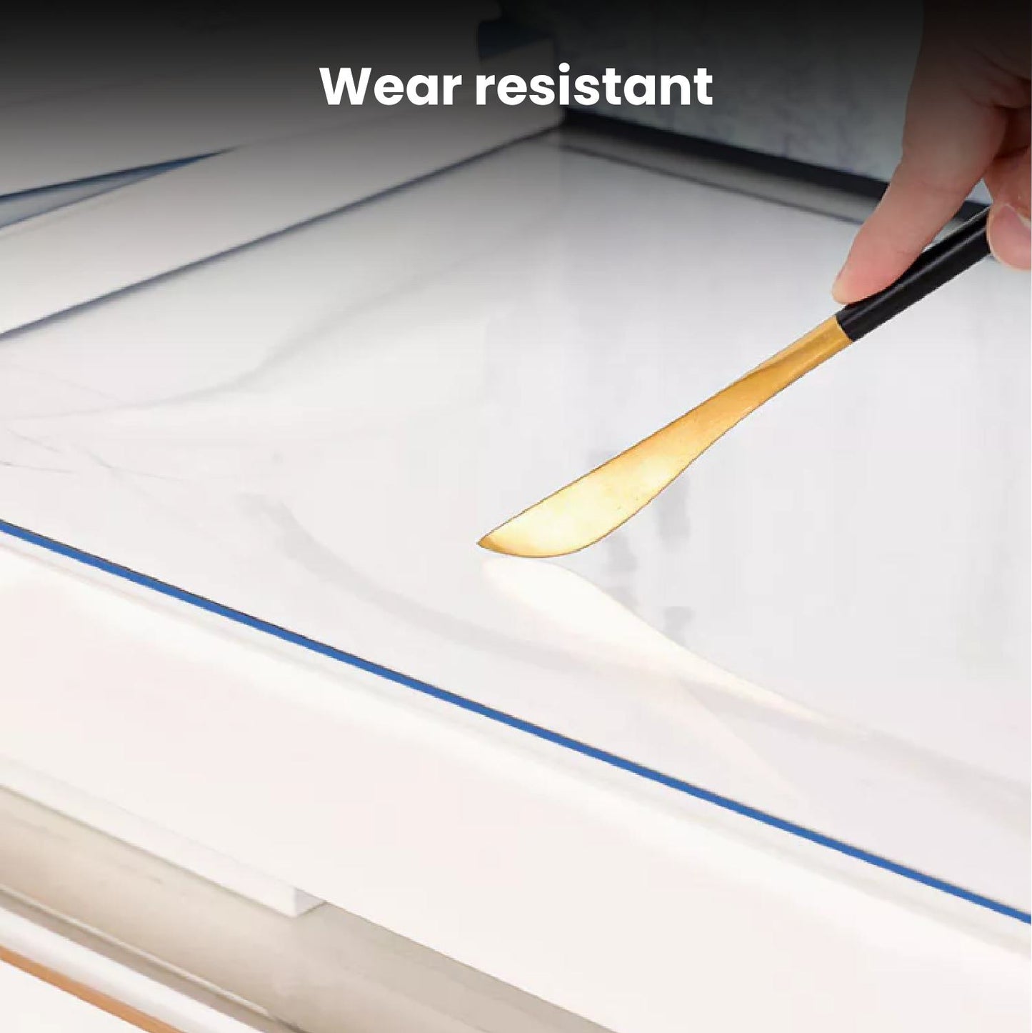 Průhledný PVC ubrus odolný vůči teplu, měkké sklo, silný plast, voděodolný a odolný proti oleji (90*180cm)