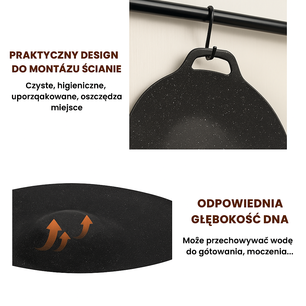 Multifunkční Pánev S 6vrstvým Nepřilnavým Povrchem, Vhodná Pro Indukční Desky