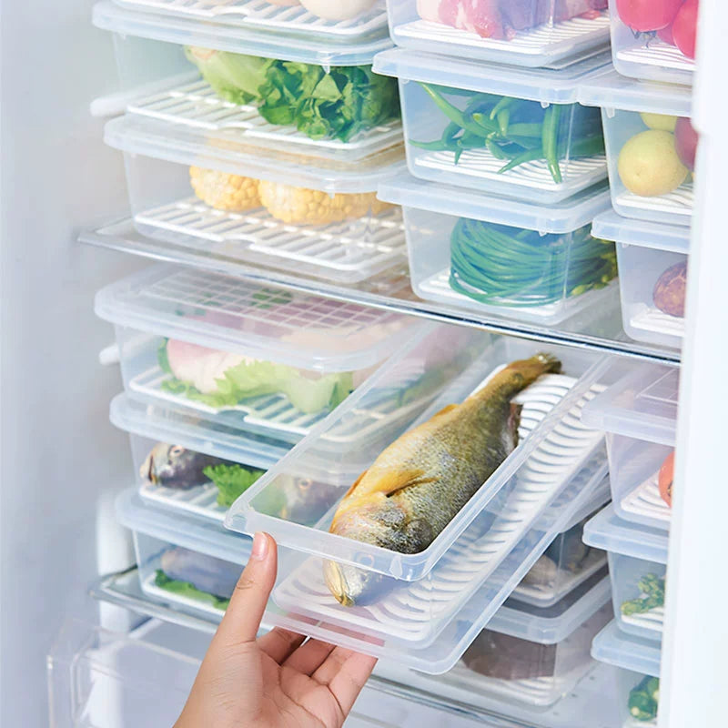 Foody™ Box – Sada 4 krabiček na jídlo, bez BPA, uchová čerstvost, vhodné do lednice i mikrovlnky