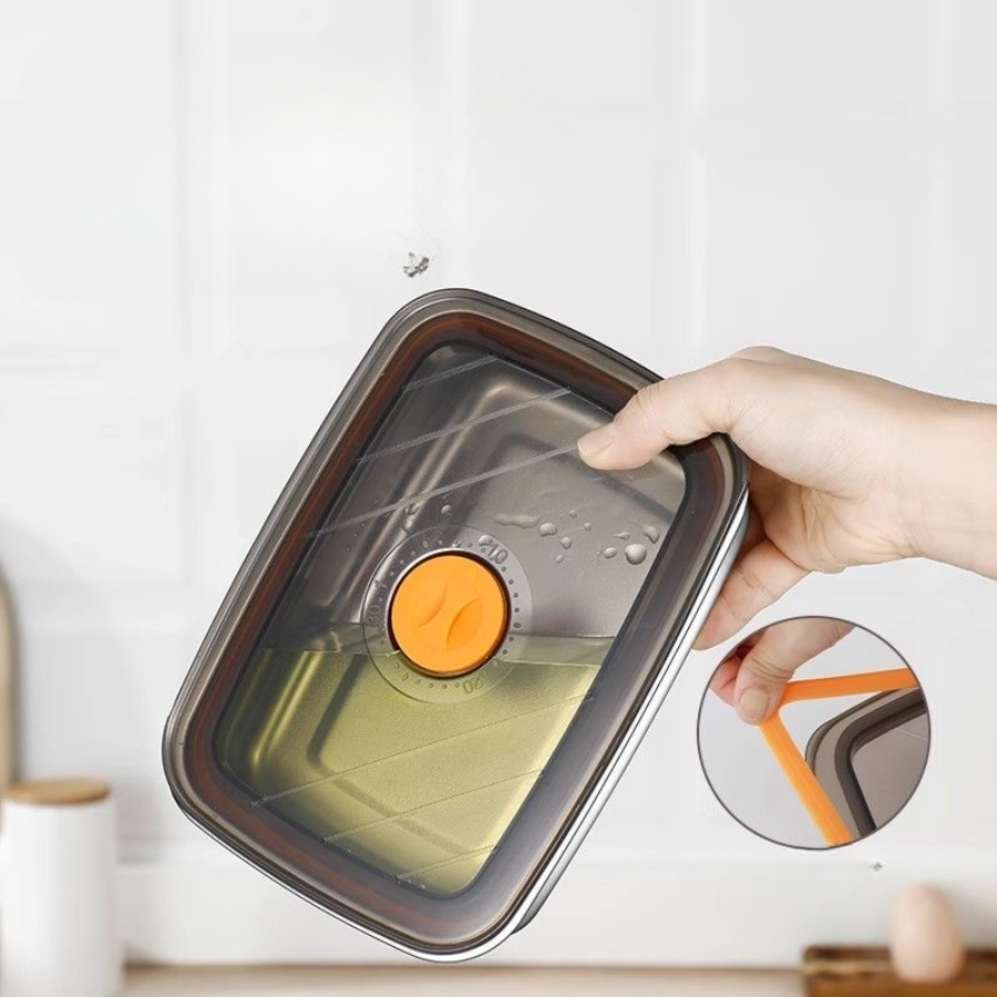 6 + 🎁3 ZDARMA | Potravinové dózy z nerezové oceli 316