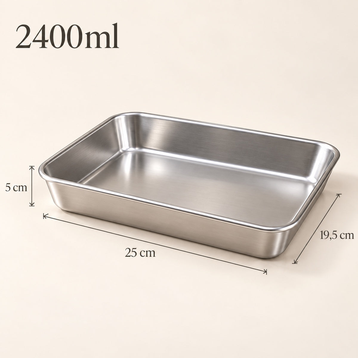 [🎉AKCE 12 ZA CENU 6] Nerezová Potravinová Dóza 304 S Víkem – 2400 ML