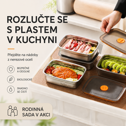 Vakuová dóza z nerezové oceli 316 – delší čerstvost, antibakteriální ochrana a bezpečné uchovávání potravin