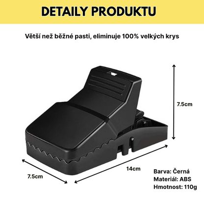 BestSeller™ – Lisovací Past na Krysy – Robustní a Vysoce Odolná Past