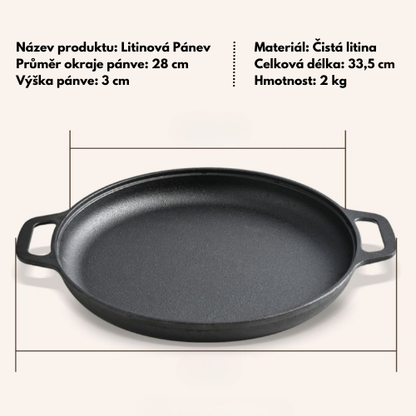 Oboustranná Litinová Pánev, Nepotažená Smažicí Pánev, Litinová Pánev Na Palačinky Pro Domácí Použití