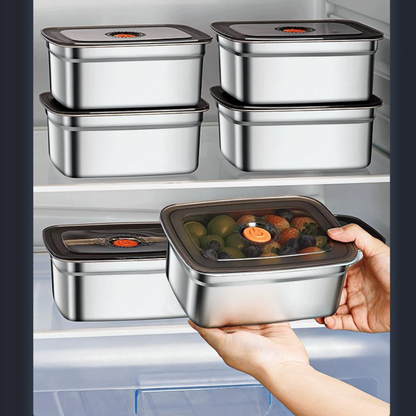 [6 Krabic + 🎁3 Zdarma] Krabice na potraviny z nerezové oceli 316 (20*14*5 cm)