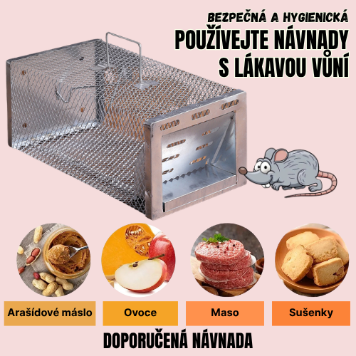 Bestseller™ – Humánní Klecová Past Na Krysy, Myši A Veverky (Živé Odchyty)