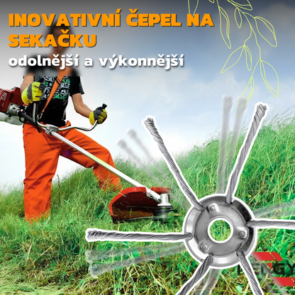 Ocelová řezná hlava sekačky