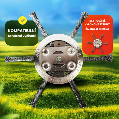 🇨🇿 Žací hlava se 6 pletenými ocelovými čepelemi