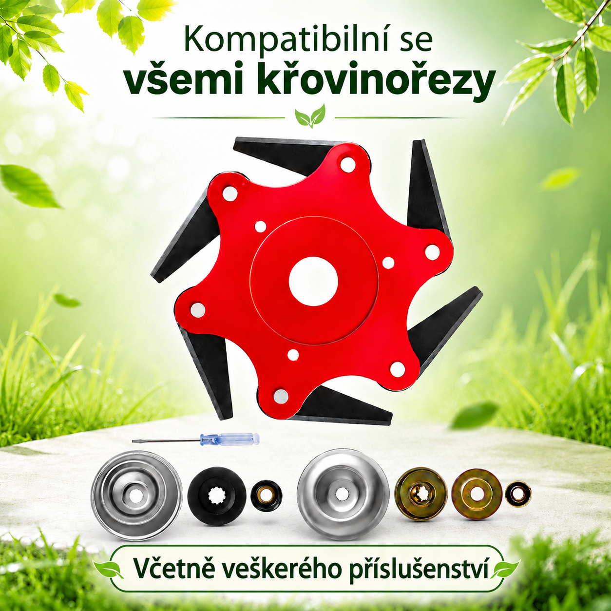 [🎁 Příslušenství jako dárek] Hlava se 6 noži z manganové oceli