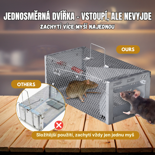Bestseller™ – Humánní Klecová Past Na Krysy, Myši A Veverky (Živé Odchyty)