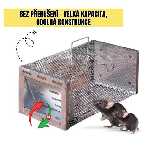 Bestseller™ – Humánní Klecová Past Na Krysy, Myši A Veverky (Živé Odchyty)
