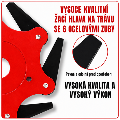 6zubá ocelová žací hlava pro vyžínač (včetně příslušenství)