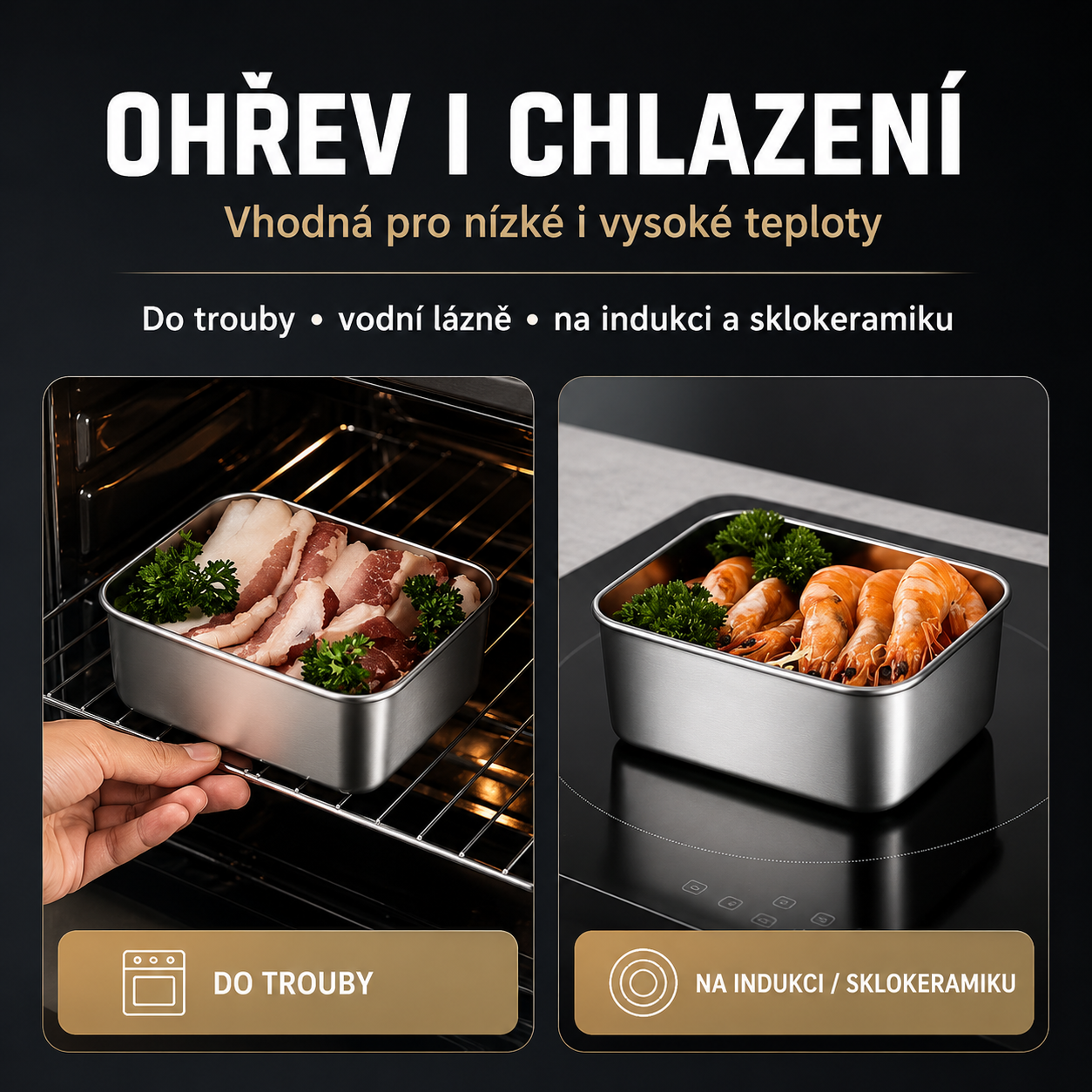 Mini Podnos Z Nerezové Oceli Premium V Japonském Stylu (13x10x5cm)