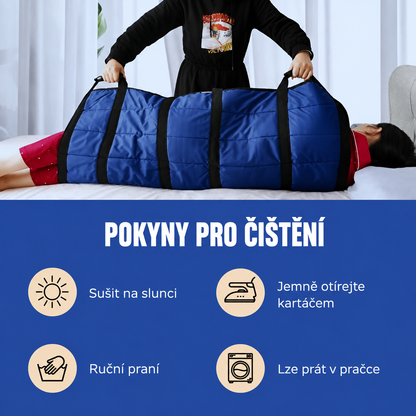 Přenosová podložka pro pacienty se 6 zesílenými madly – vhodná pro seniory a domácí péči