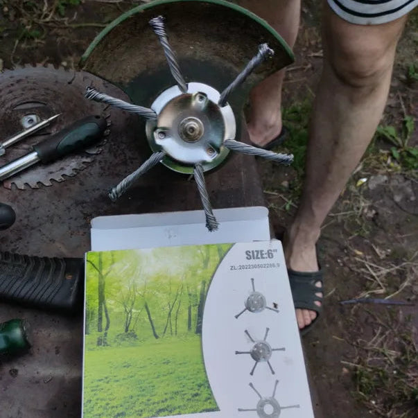 🇨🇿 Žací hlava se 6 pletenými ocelovými čepelemi