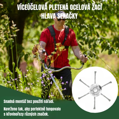 Sleva 70 % | Prémiová kroucená ocelová struna na sekačku, seká trávu až u kořene