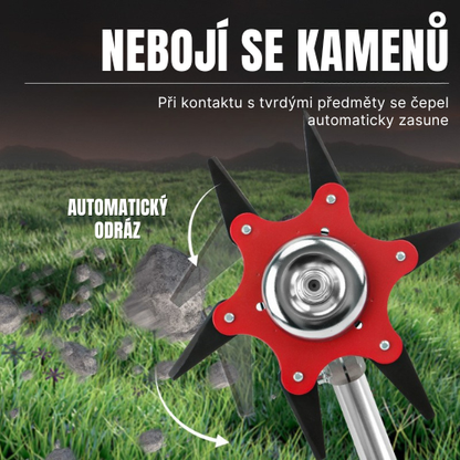 Ocelová Čepel Na Trávu Se 6 Zuby (Včetně Příslušenství)