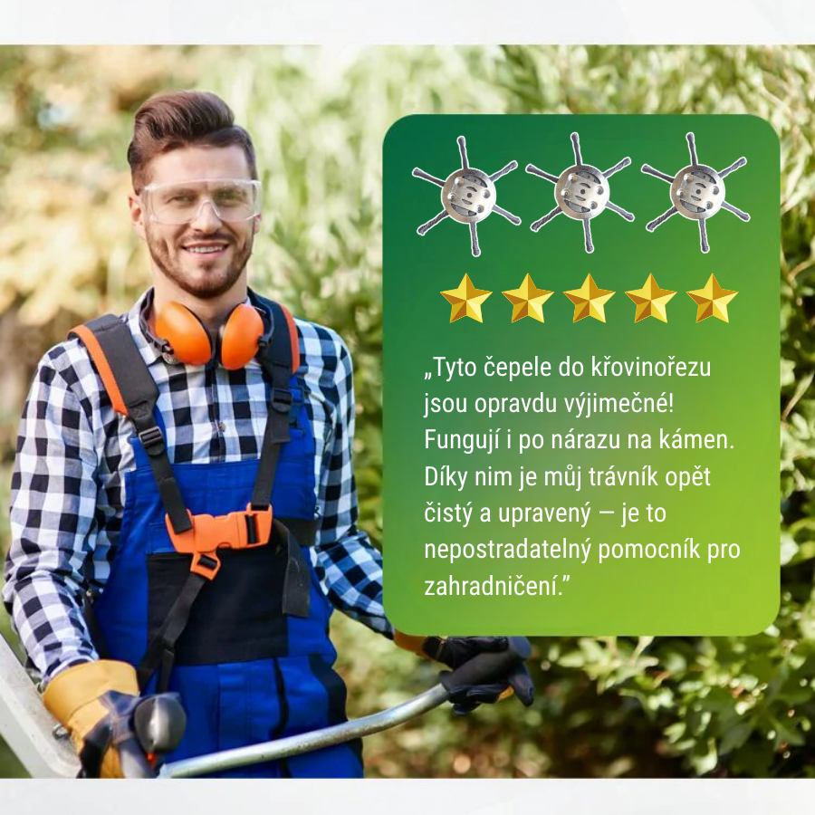 🇨🇿 Žací hlava se 6 pletenými ocelovými čepelemi