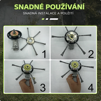 Ocelová žací hlava pro křovinořez