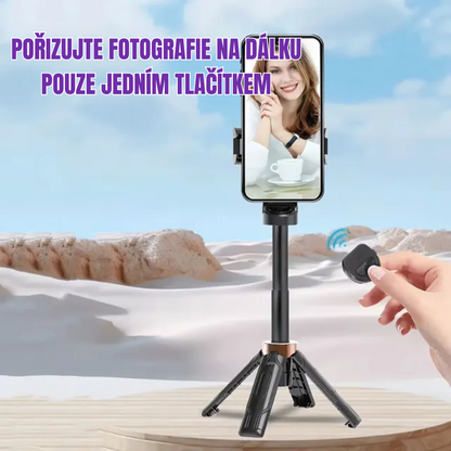 Pocketflex Mini Tripod 2025 📷 Stativ a selfie tyč 3 v 1 s dálkovým ovládáním Bluetooth pro zachycení nezapomenutelných okamžiků