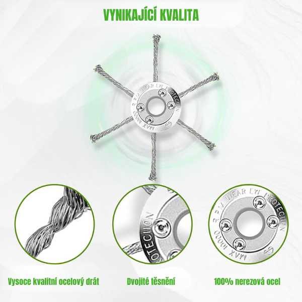 Sleva 70 % | Prémiová kroucená ocelová struna na sekačku, seká trávu až u kořene