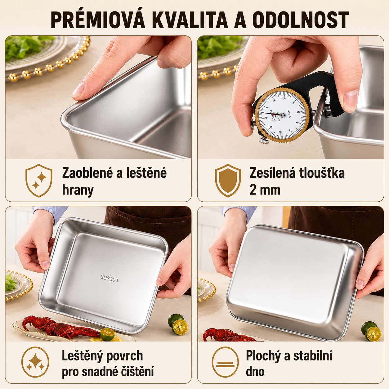 ⚜️ Nádoba Z Nerezové Oceli 304 — 2000ML | Uchovává Jídlo Čerstvé Až 30 Dní