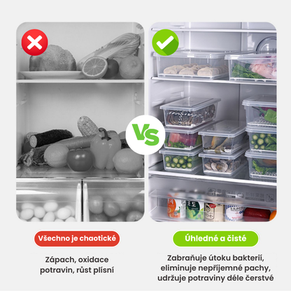 Foody™ Box – Sada 4 krabiček na jídlo, bez BPA, uchová čerstvost, vhodné do lednice i mikrovlnky