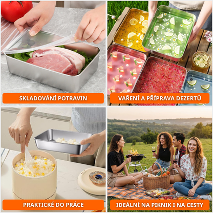PRÉMIOVÁ NEREZOVÁ MISKA 304 - Udržuje potraviny čerstvé až 5× déle