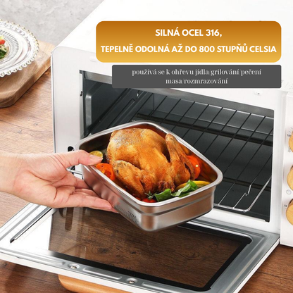 [6 Krabic + 🎁3 Zdarma] Krabice na potraviny z nerezové oceli 316 (20*14*5 cm)