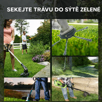 6drátová ocelová žací hlava pro křovinořez – na hustou trávu a plevel