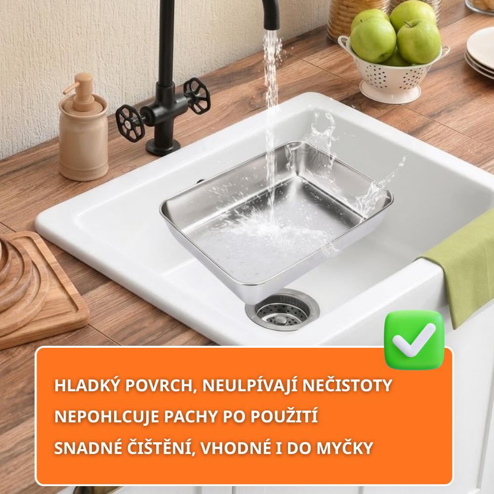 PRÉMIOVÁ NEREZOVÁ MISKA 304 - Udržuje potraviny čerstvé až 5× déle