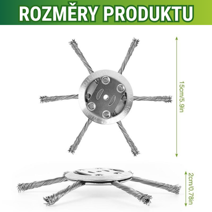 🇨🇿 Žací hlava se 6 pletenými ocelovými čepelemi