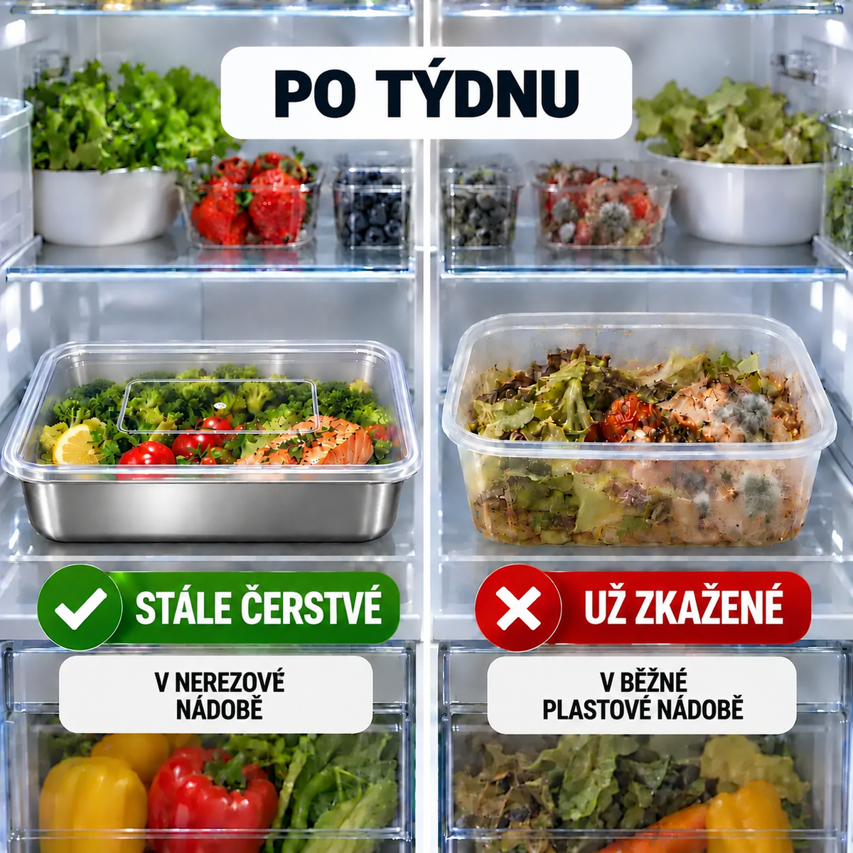 [🛍️ZÍSKEJTE 12, ZAPLAŤTE 6] Potravinové Dózy Z Nerezové Oceli 304 (Velká velikost – 2400 ml)