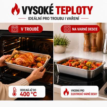 [🛍️ZÍSKEJTE 12, ZAPLAŤTE 6] Potravinové Dózy Z Nerezové Oceli 304 (Velká velikost – 2400 ml)